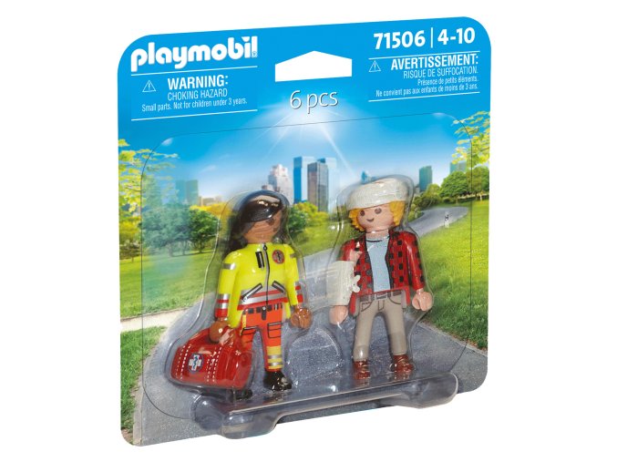 DuoPack Záchranářka s pacientem PLAYMOBIL 71506