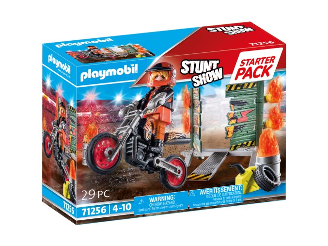 Starter Pack Kaskadér a ohnivá zeď PLAYMOBIL 71256