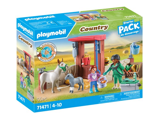 Veterinární výjezd k oslíkům PLAYMOBIL 71471