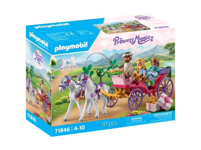 Jízda kočárem s princeznou a princem PLAYMOBIL 71846