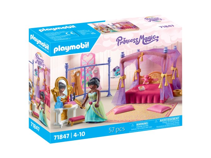 Princeznina ložnice se šatnou PLAYMOBIL 71847