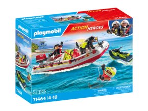 Hasičský člun s vodním skútrem PLAYMOBIL 71464