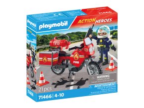 Hasičská motorka na místě nehody PLAYMOBIL 71466