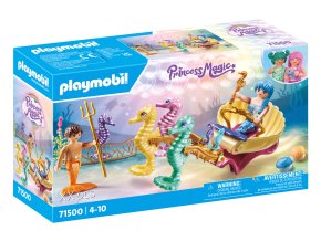 Mořská panna s kočárem s mořskými koníky PLAYMOBIL 71500
