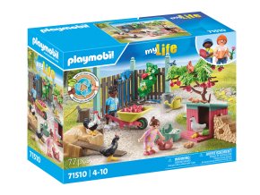 Malá slepičí farma v zahradě Tiny House PLAYMOBIL 71510