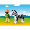 Playmobil 9257 Lovec se zebrou