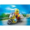 Záchranný motocykl s blikajícím světlem Playmobil 71205