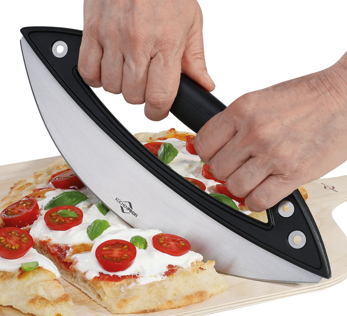 🔥 NOVINKA: Houpací nůž KÜCHENPROFI ALFREDO – král mezi kráječi na pizzu a bylinky!