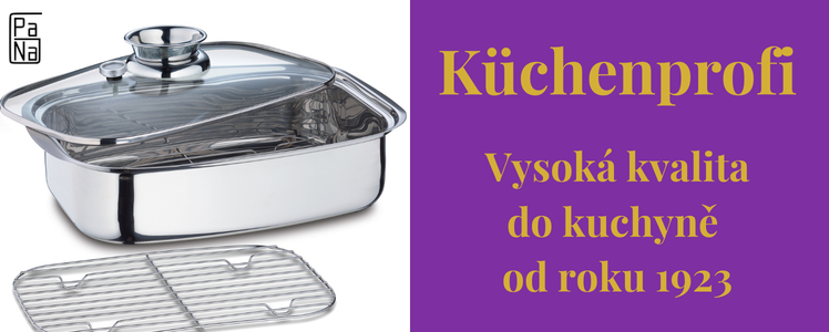 AROMA Nerezový pekáč s poklicí a teploměrem 27x42x16 cm