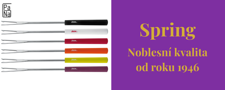 Kvalitní nerezové vidličky na fondue SPRING.