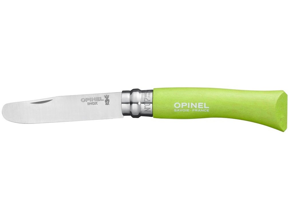 Zavírací nůž VRI N°07 My first Opinel Apple Green 8 cm