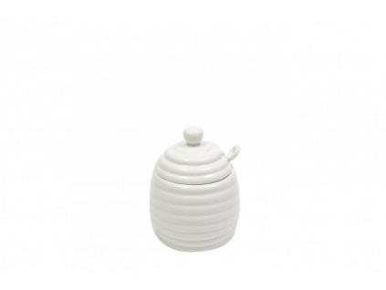 Porcelánová nádobka na med se lžičkou bílá - White Basic A - Maxwell&Williams