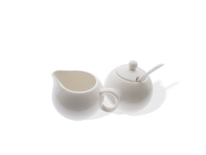 Cukřenka a nádoba na smetanu - WHITE BASICS - Maxwell&Williams