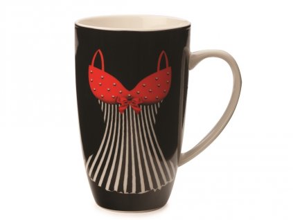 Porcelánový hrnek Mademoiselle Coupe Mug 420 ml Black - Maxwell&Williams