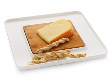 Servírovací talíř na sýr hranatý - WHITE BASICS - Maxwell&Williams