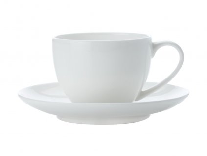 Porcelánový šálek s podšálkem na Espresso 100 ml Demi - Cashmere - Maxwell&Williams