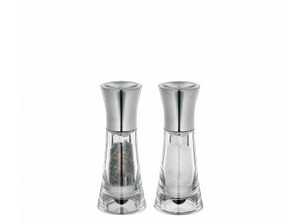 Set mlýnků na pepř a sůl 13 cm chrom/akryl - New York - Küchenprofi - 3044153800