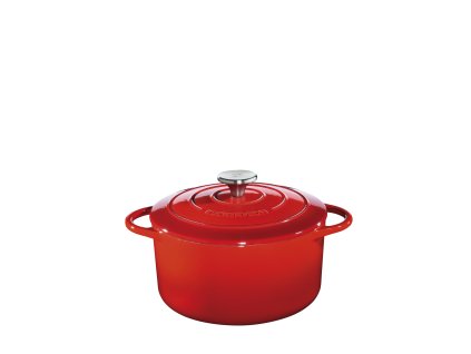 Litinový hrnec kulatý PROVENCE červený - 24 cm - Küchenprofi - 0401001424