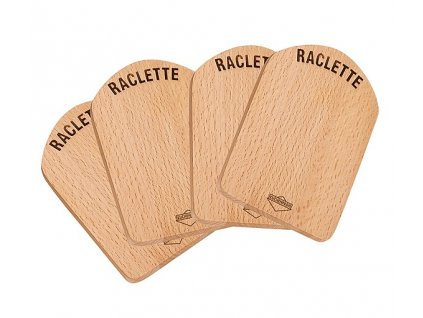 Raclette prkénko dřevěné set 4 ks - Küchenprofi - 1748001000