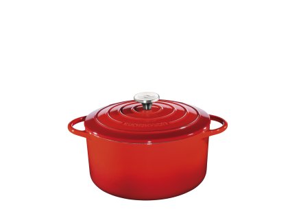 Litinový hrnec kulatý PROVENCE červený - 28 cm - Küchenprofi - 0401001428