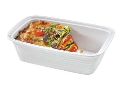 Obdélníková mísa na lasagne 24 x 15 x 6,5 cm, bílá - Küchenprofi - 0750218224