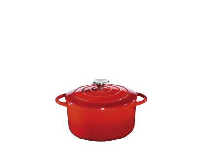Litinový hrnec kulatý PROVENCE červený - 22 cm - Küchenprofi - 0401001422