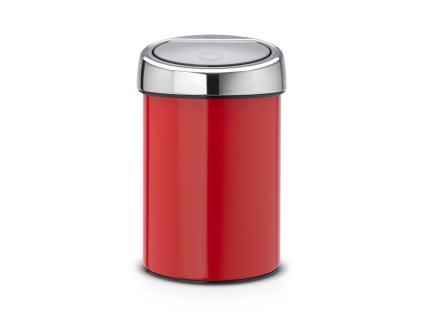 Koš Touch Bin® - 3 L , Zářivě červená/Lesk víko