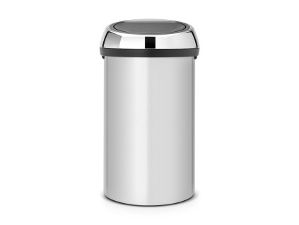 Koš Touch Bin - 60 L, Metalická šedá/Lesk víko