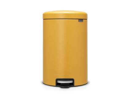Pedálový koš newIcon - 20 L, Minerální hořčičná žlutá