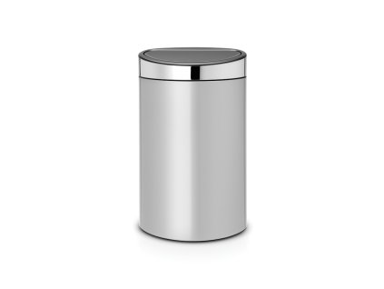 Koš Touch Bin - 40 L , Metalická šedá / Lesk víko