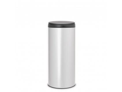 Koš FlipBin - 30 L, Metalická šedá/ šedé víko