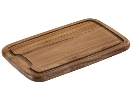 055122 Akátové dranžírovací krájecí prkénko o rozměru 36x23x2 cm s drážkou na zadržení tekutin z krájených potravin Zassenhaus (2)