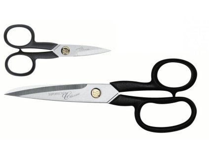 Nůžky Superfection Classic 10 cm a 18 cm, černé