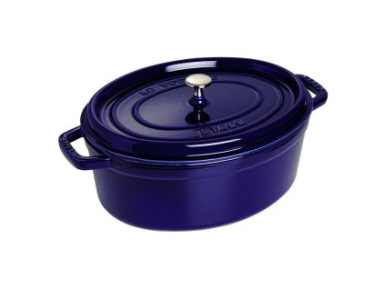 Hrnec oválný tmavě modrá 33 cm, 6,5 l
