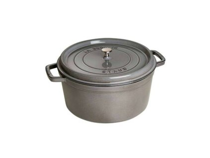 Hrnec kulatý grafitově šedý La Cocotte 22 cm, 2,6 l