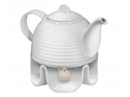 Porcelánová čajová konvice s ohříváčkem 1,1 l