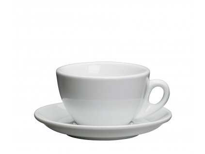 ROMA Šálek s podšálkem 100 ml bílý