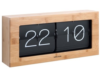 Designové nástěnné/stolní překlápěcí hodiny 5642WD 37cm