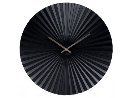 Designové nástěnné hodiny 5658BK 50cm