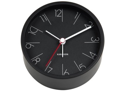 Designový budík 5648BK 11cm