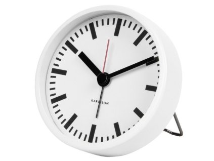 Designový budík 5645WH 9cm