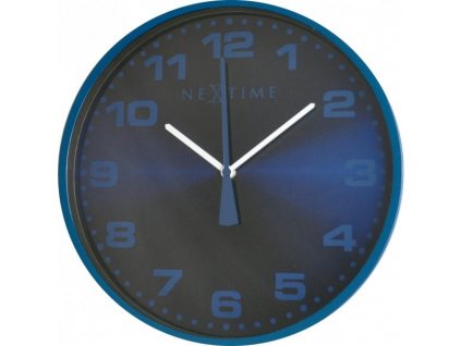 Nástěnné hodiny 35 cm DASH BLUE