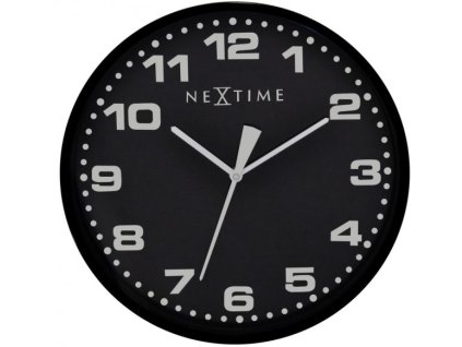 Nástěnné hodiny 35 cm DASH BLACK