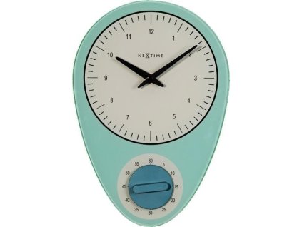 Designové nástěnné hodiny 3097bl Hans 28cm