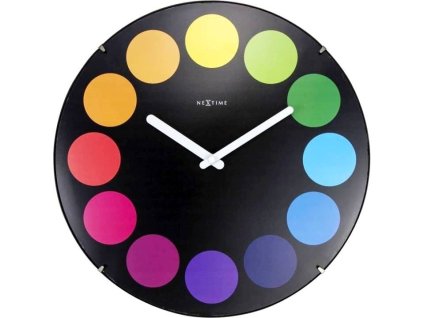Designové nástěnné hodiny 3167 Dots Dome 35cm