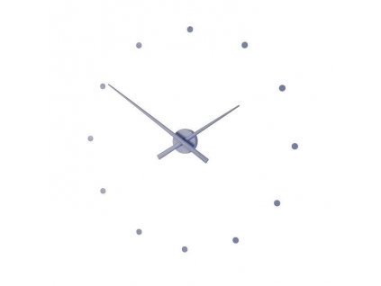 Designové nástěnné hodiny OJ ocelově modré 50cm
