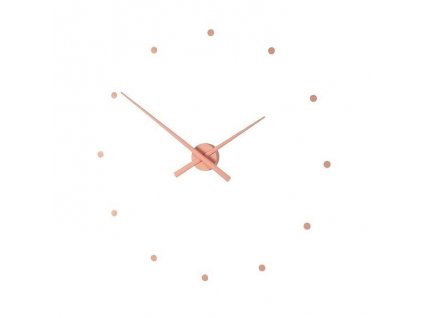 Designové nástěnné hodiny OJ starorůžové 50cm