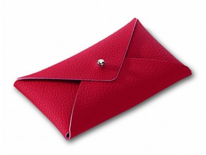 Pouzdro na vizitky LETTER, červené