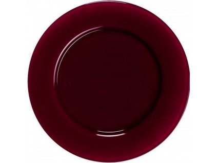 Barevný skleněný talíř Aubergine 52 - 25 cm