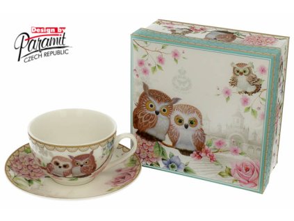 Owls šálek s podšálkem 200 ml H56 - Paramit - H56
